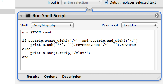 Configure seu Shell Script para comentar o código em bloco